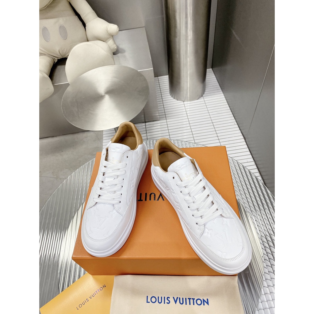 Louis Vuitton/Blanco Marrón/Zapatos De Hombre/LV/2022ss/Entrenador/Casual  Estiba Skate /