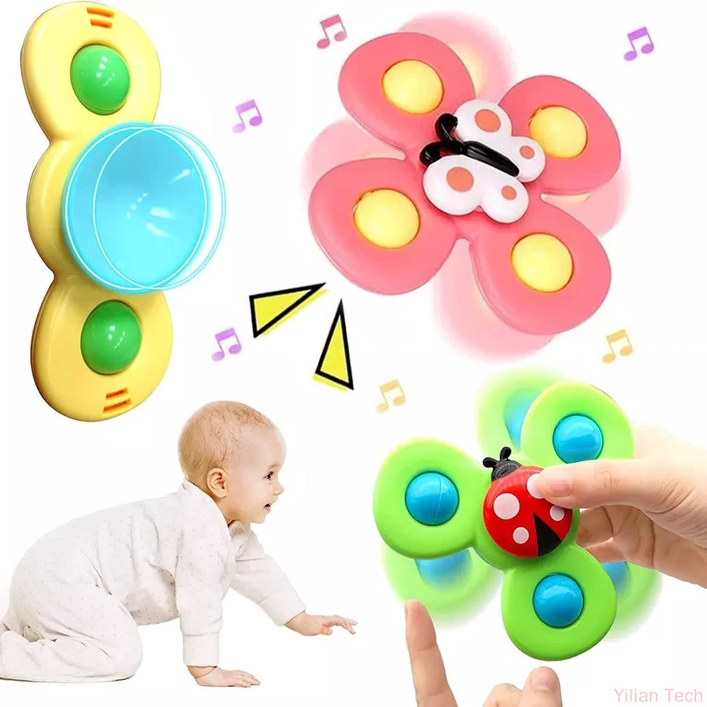1 Unids Dibujos Animados Fidget Ventosa Spinner Juguete Para Bebé Sonajero  Giratorio Juegos Educativos Para Bebés Niños Montessori Juguetes De Baño  Para Niños 220531 De 2,92 €