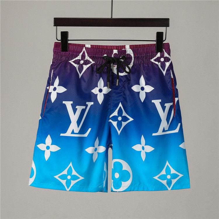 Pantalones Cortos Deportivos Estilo Louis Vuitton Casual Estampado