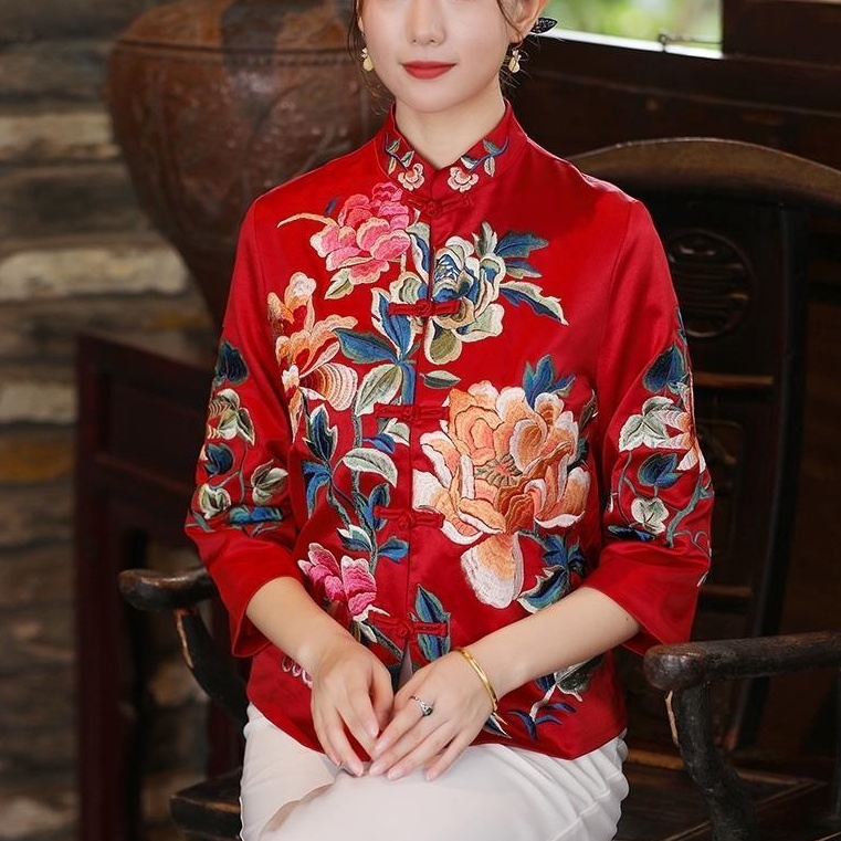 Camisa estilo chino mujer hotsell