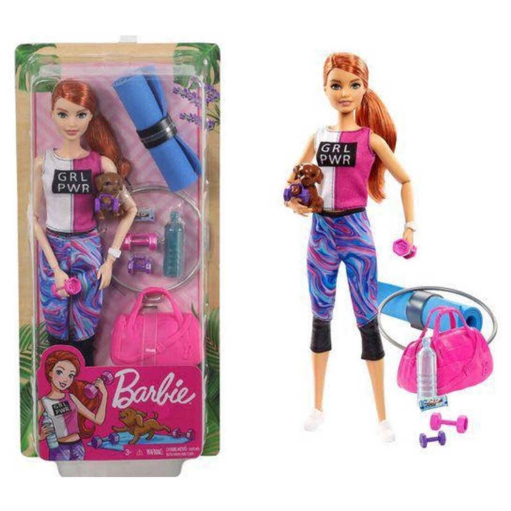 Mu eca Barbie Wellness Fitness Doll juguetes para mu ecas