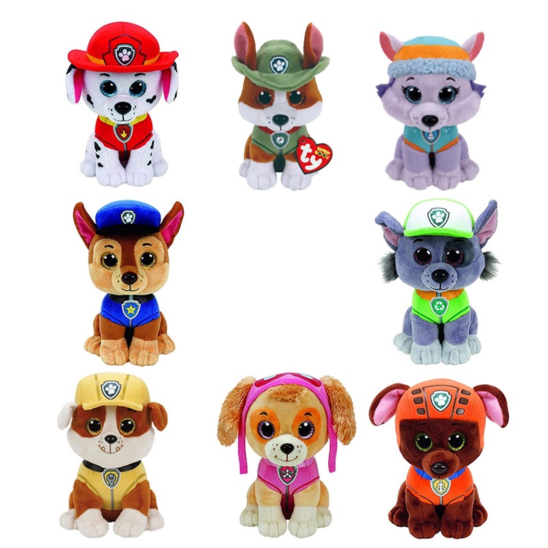 Peluche Rubble Patrulla Canina Paw Patrol soft 20cm