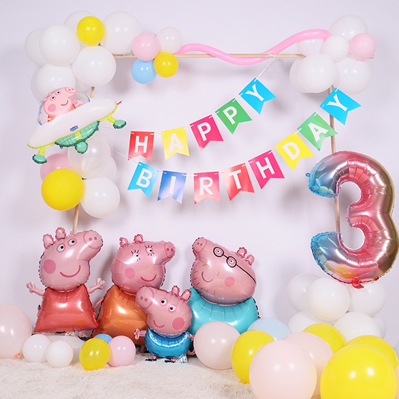 Decoración para Cumpleaños de Peppa Pig. Artículos para Fiestas Infantiles