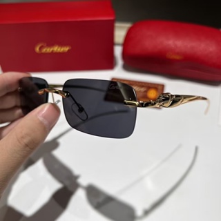 CARTIER Gafas De Sol De Lujo Con Lente De Gradiente Cl sico Dise o De Marca Vintage Para Hombres Y Mujeres