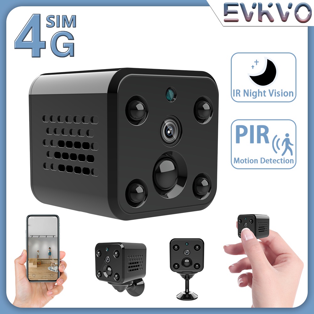 Mini cámara espía versión 4G, portátil, detección nocturna de