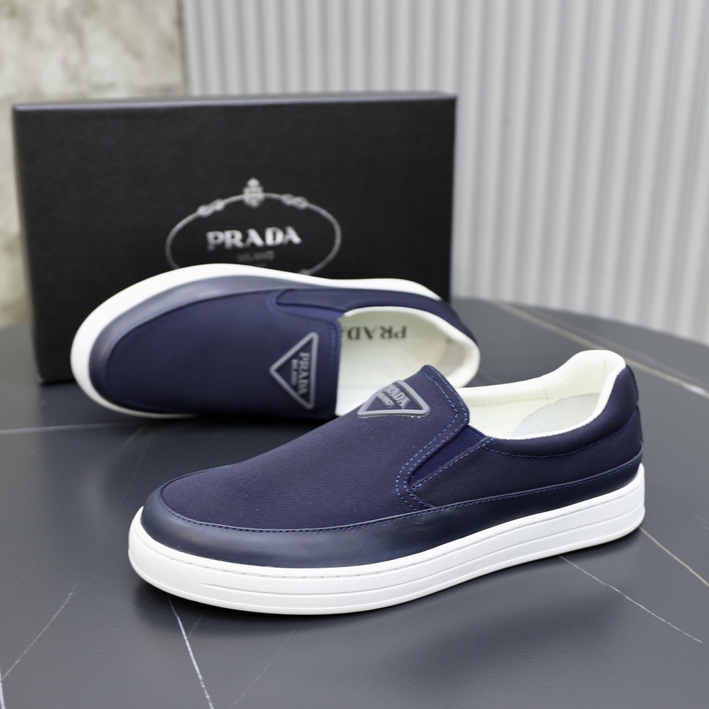 2022ss/Prada/Azul/Hombre/Un Pedal/Sin Cordones/Mocasines/Zapatos Casuales  Deportivos / | Shopee Colombia