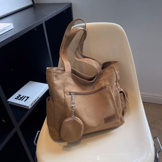 Bolso tote de moda unicolor con puntada cruzada detalle múltiples fines  diariamente con colgante para mujeres, Moda de Mujer