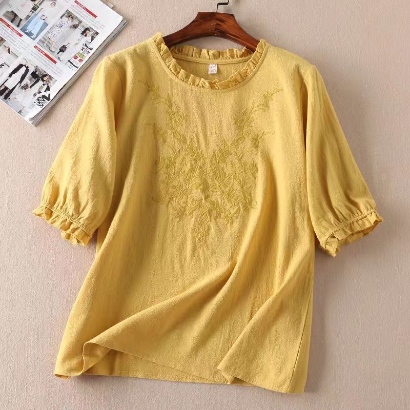 Blusas de lino 2020 sale