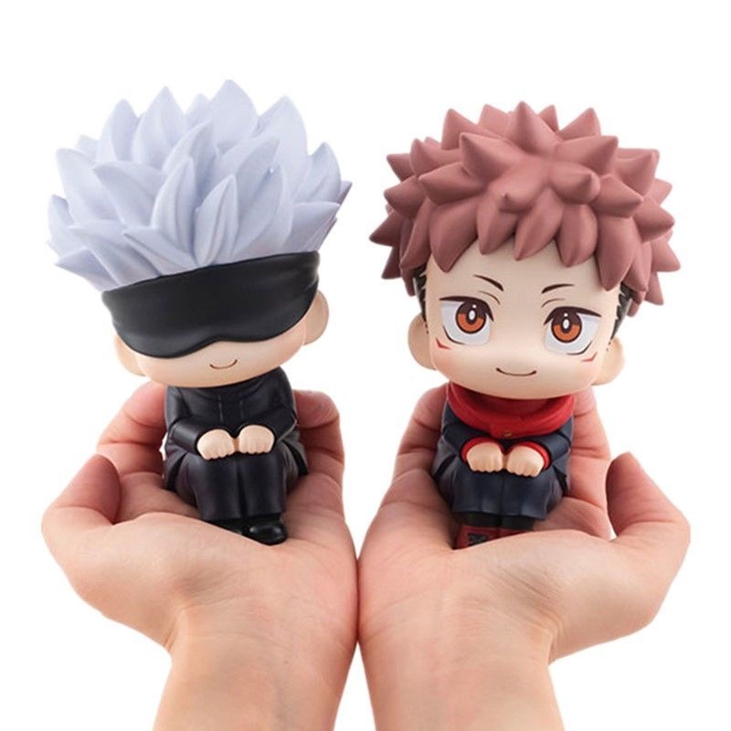 Figura De Acción De Anime JJK - Personajes Gojo Satoru, Itadori Yuji, Choso, 10 Cm, Cabeza Intercambiable, PVC