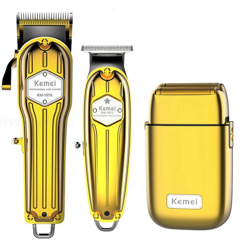 Kemei 1973 1976 TX1 Todo Metal Recortadora De Pelo Profesional Peluqueria Electrica Clipper combo Hombres Pro Cable Maquina De Corte Inalambrico Shopee Colombia