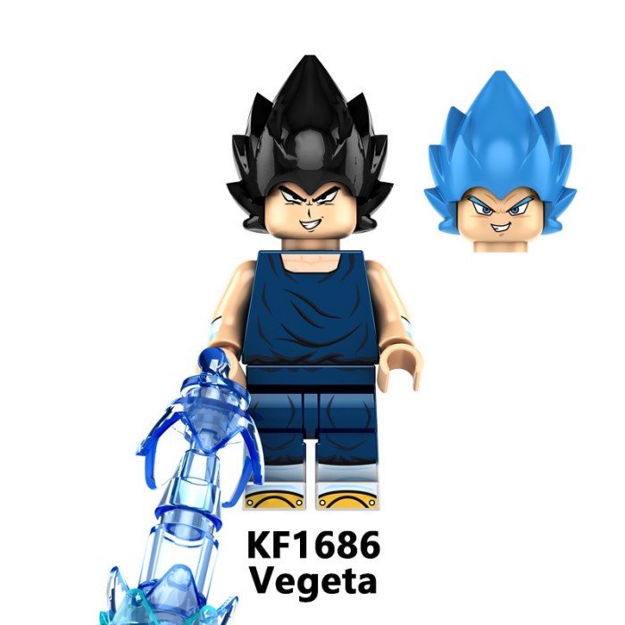 Lego Vegeta Hero Dragon Ball Son Goku Bejita Elmo Dino Swat Falcon Cat ...