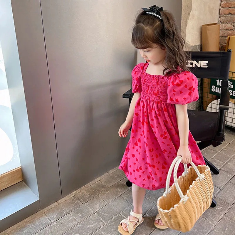 ZWOOS Ropa Para Muñecas De 50-55 Cm – Vestido Rojo Floral Con Velcro, Algodón Suave, Fácil De Poner Y Quitar, Regalo Para Niñas Y Niños A Partir De 3 Años
