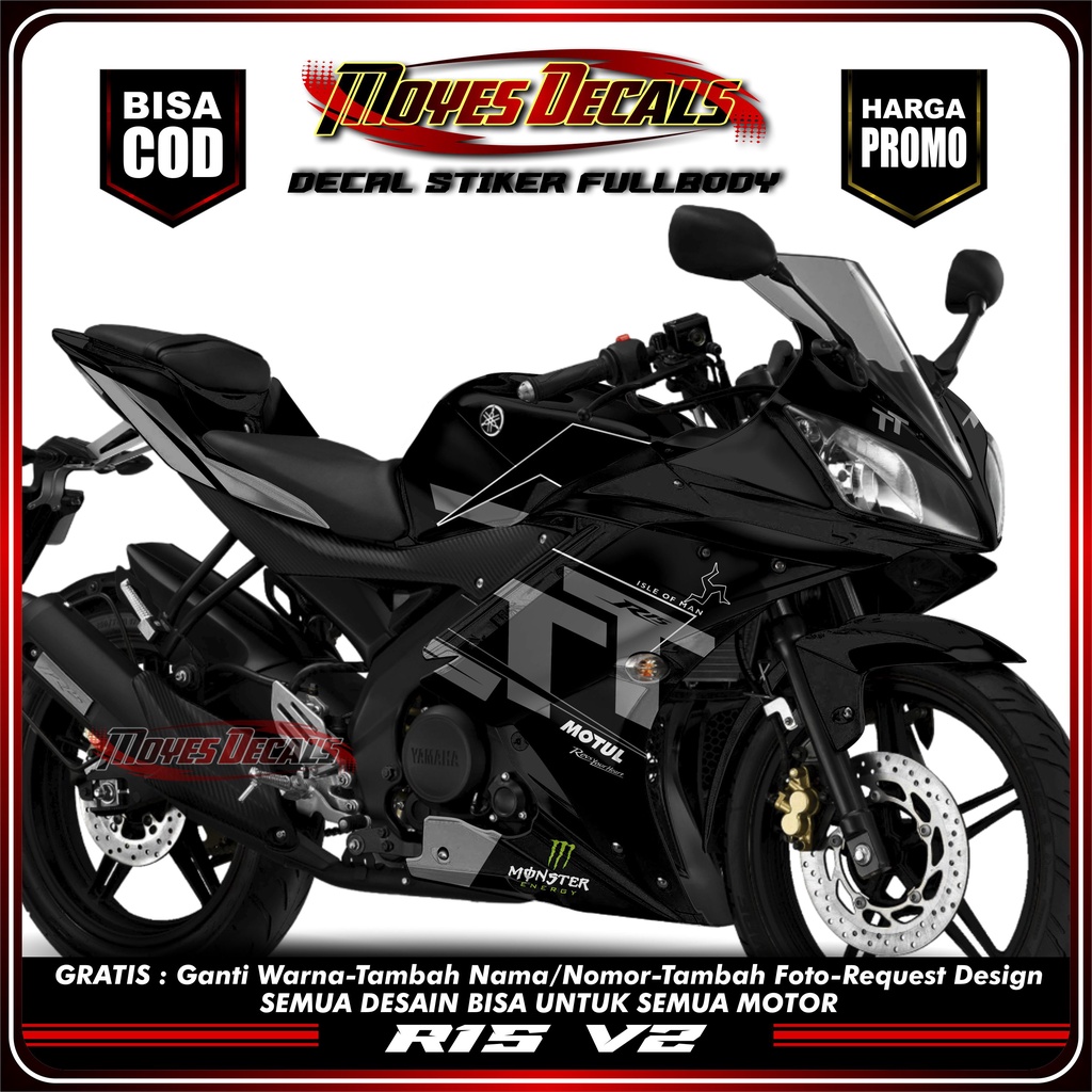 Calcomanía pegatina R15 V2 motivo de cuerpo completo Triksti Racing ...