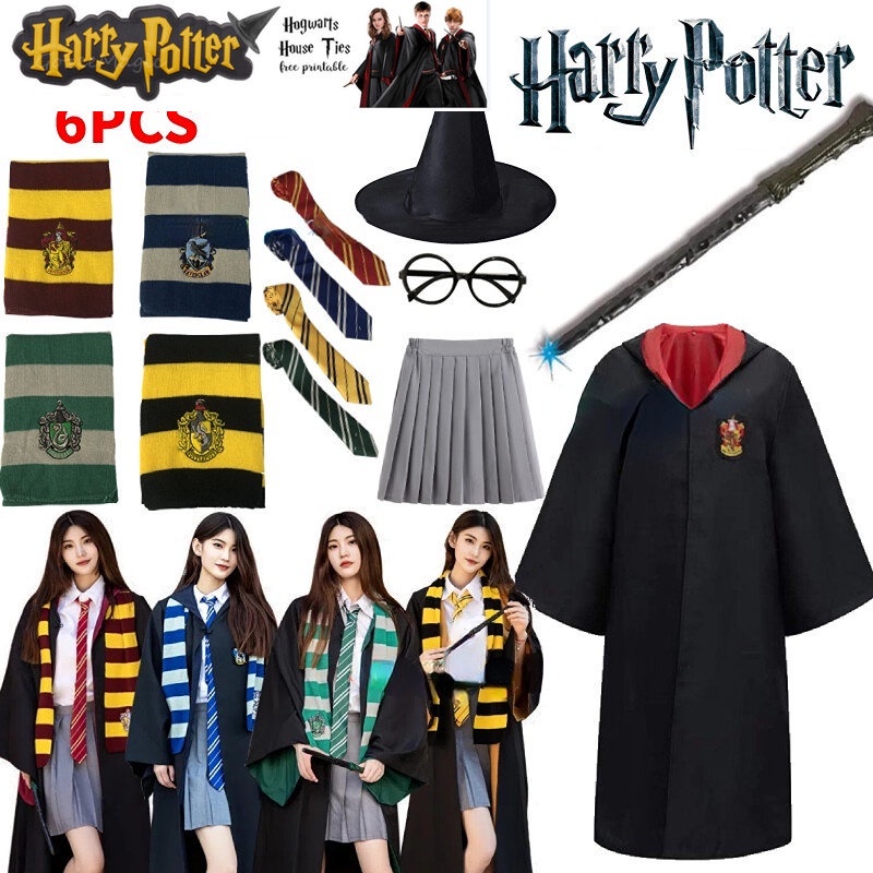 Bufanda Harry Potter Gryffindor Hufflepuff Slytherin Ravencl