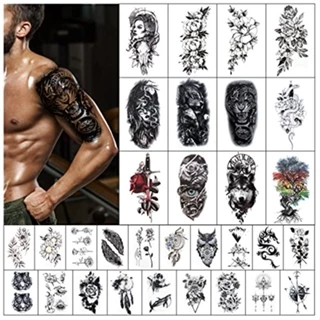 tatuajes en el hombro para hombres cruzados