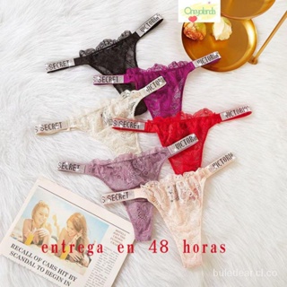 6 Pcs Bragas de Algodón para Mujer Baja Cintura Encaje Ropa Interior Mujer  Transpirable Fresca Braguitas Bikini para Mujer