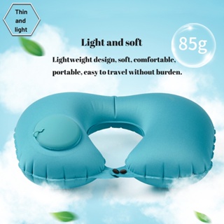 Almohadas de viaje Aviones Inflables Super Light Almohada portátil para el  cuello en forma de U Almohada inflable automática cervical Vertebr Pillow