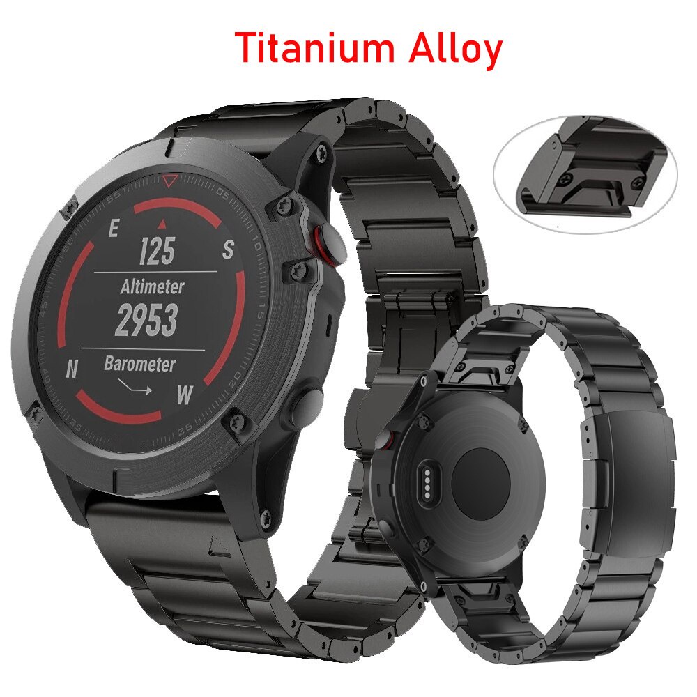 Para Correa De Reloj De Metal Garmin Fenix 5x