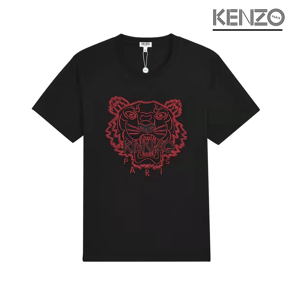 Camiseta De Hombre Y Mujer KENZO Fashion Cabeza De Tigre Bordada Camisa Manga Corta Tops Plue Talla S XL Shopee Colombia