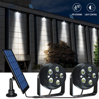 Lamparas Luces LED Solares De Pared Para Exterior Jardin Con Sensor  Movimento