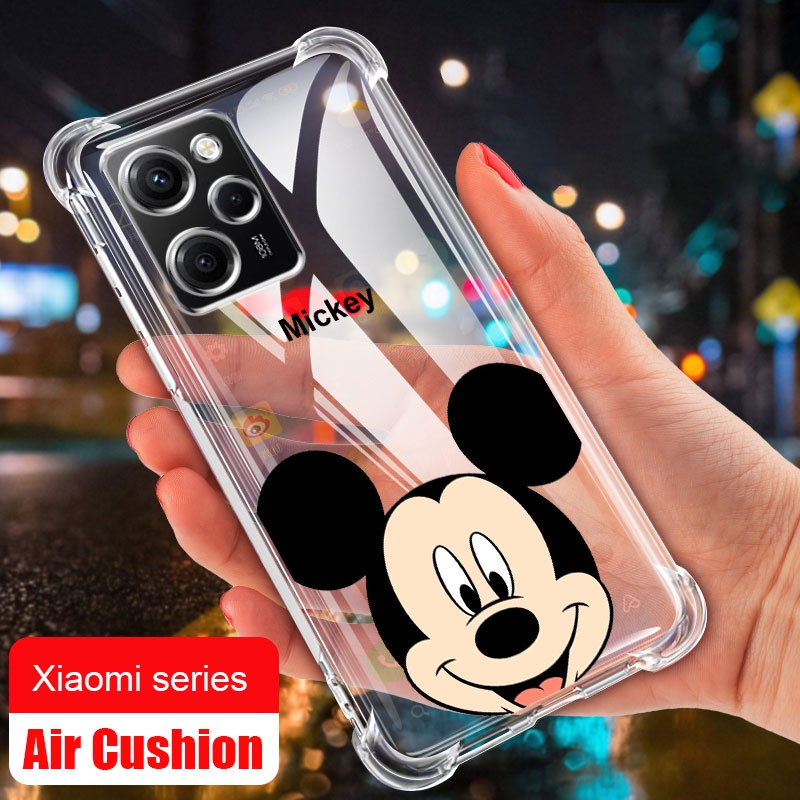 realme 10T 10 Pro + Plus 5G Coca-Cola Edition C55 Funda De Silicona Transparente  De Mickey Mouse Reforzada Con Esquina De Aire Resistente A Las Caídas