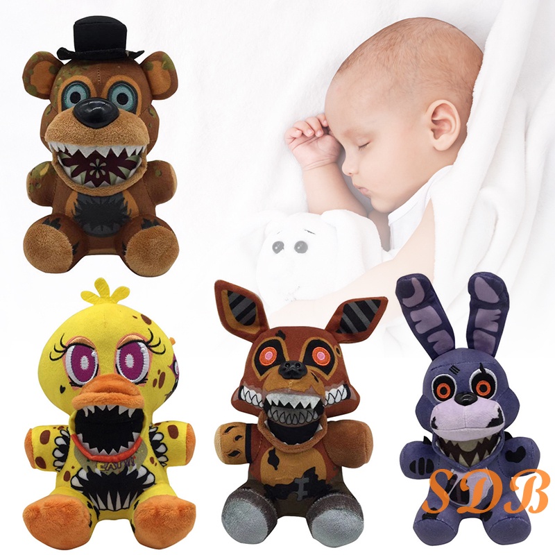 Fnaf Five Nights At Freddy&#39;s Pizza Gray Lefty Freddy Plush Figure  Toy 20cm