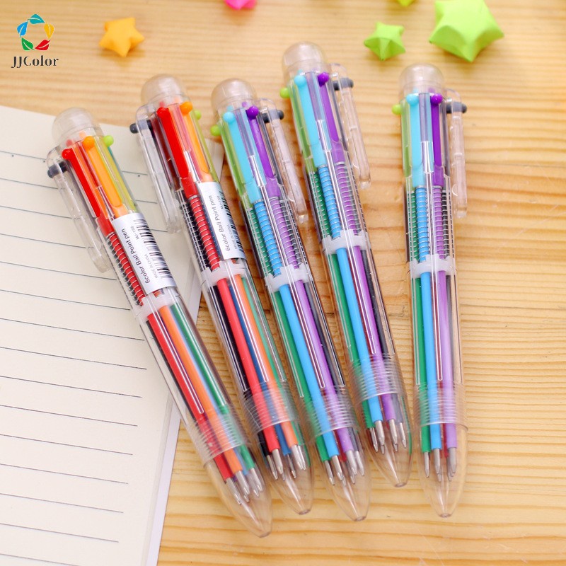 Bolígrafos Creativos Con Números Y Letras Inglés - 6 Colores, Tinta Gel 0.5mm, Diseño Kawaii, Regalo Divertido