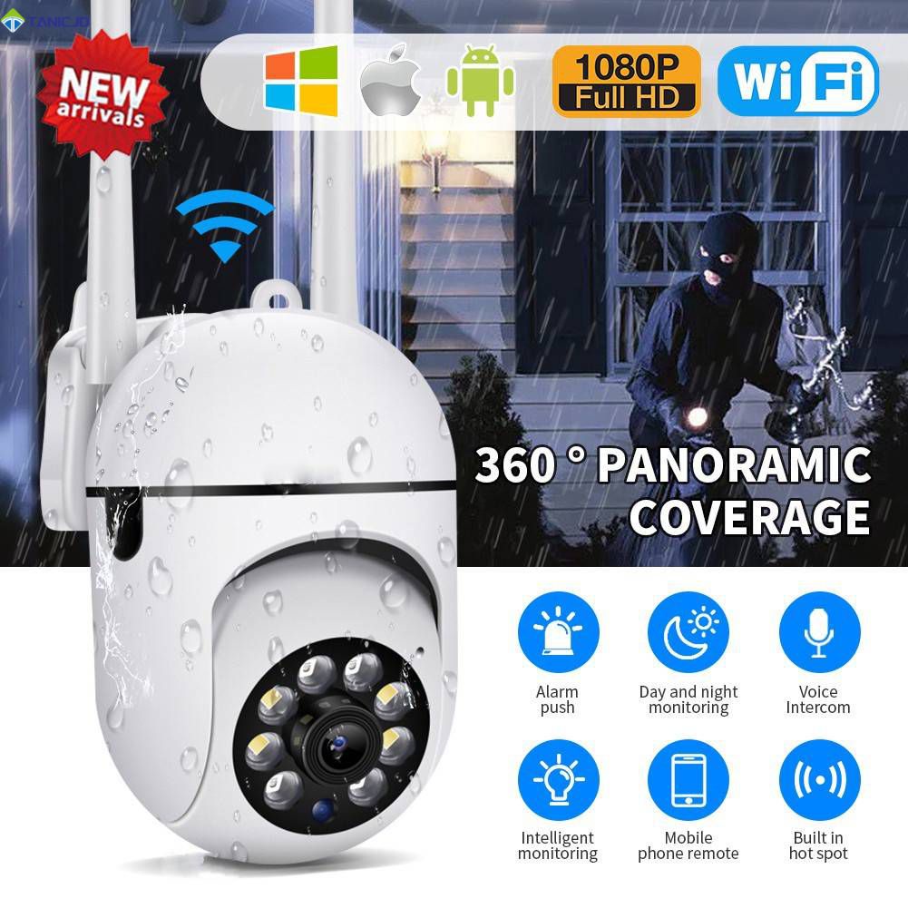 YI Camara Vigilancia Wifi Exterior 1080p, Cámara Impermeable IP65 con  Detección Humana y de Sonido