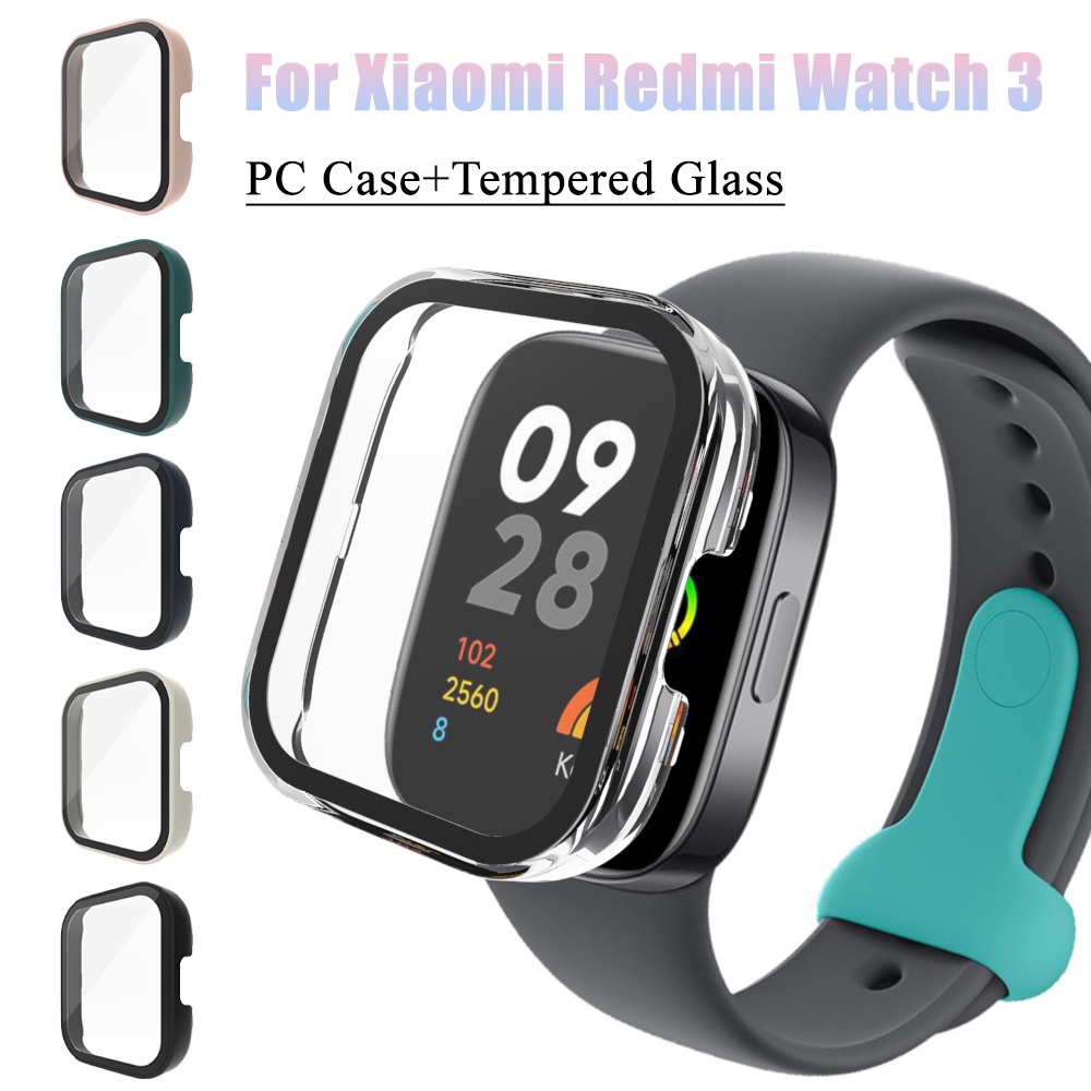 Funda De Vidrio Para Xiaomi Redmi Watch 3 Active Duro PC Protectora Marco  Parachoques Para