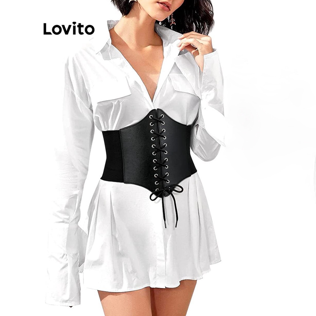 Camisa blanca con discount corset