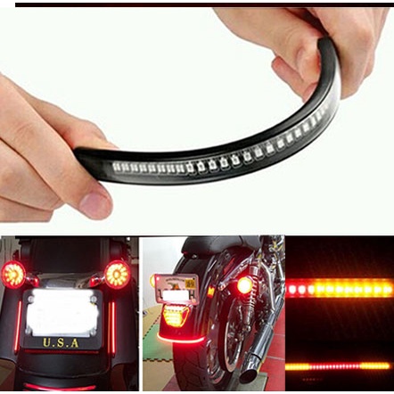 Luces Led Moto Rojo Amarillo Para Luces Traseras Luz De Freno, DC 12V ,  48SMD