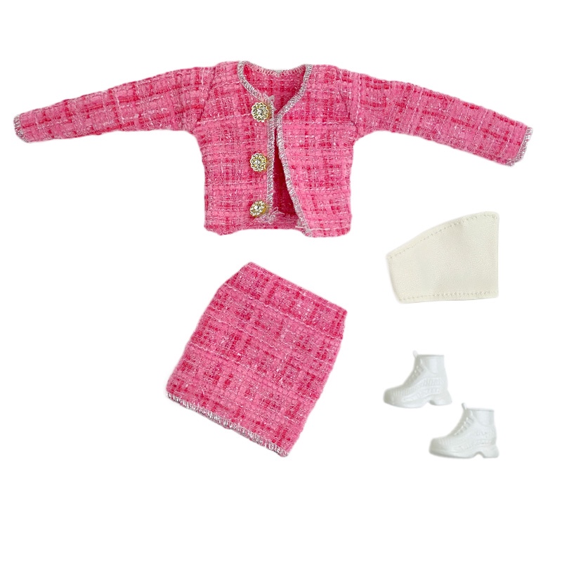 Set De 48 Piezas De Ropa Y Accesorios Para Muñecas | Incluye Abrigos, Faldas, Tops, Pantalones, Zapatos, Bolsos Y Bisutería | Cierre De Velcro Fácil De Poner | Variedad Aleatoria De Estilos | Regalo De Moda Para Niños