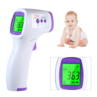 Termómetro de frente para adultos, termómetro digital infrarrojo para bebés  y niños, termómetro sin contacto para fiebre con pantalla LCD, alarma de