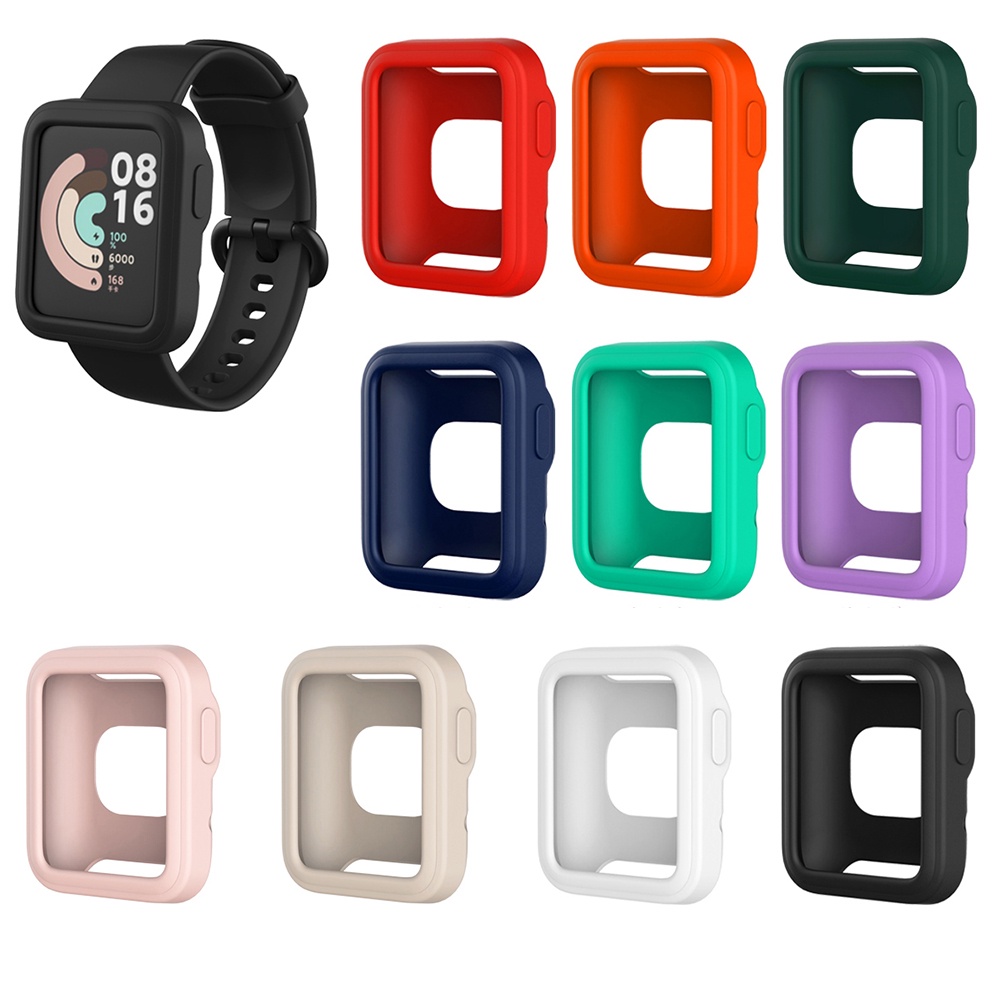 Funda Protectora Completa Para Redmi watch 1 SmartWatch Para Xiaomi Mi lite Frame Fundas De Silicona Suave De Pantalla Shopee Colombia