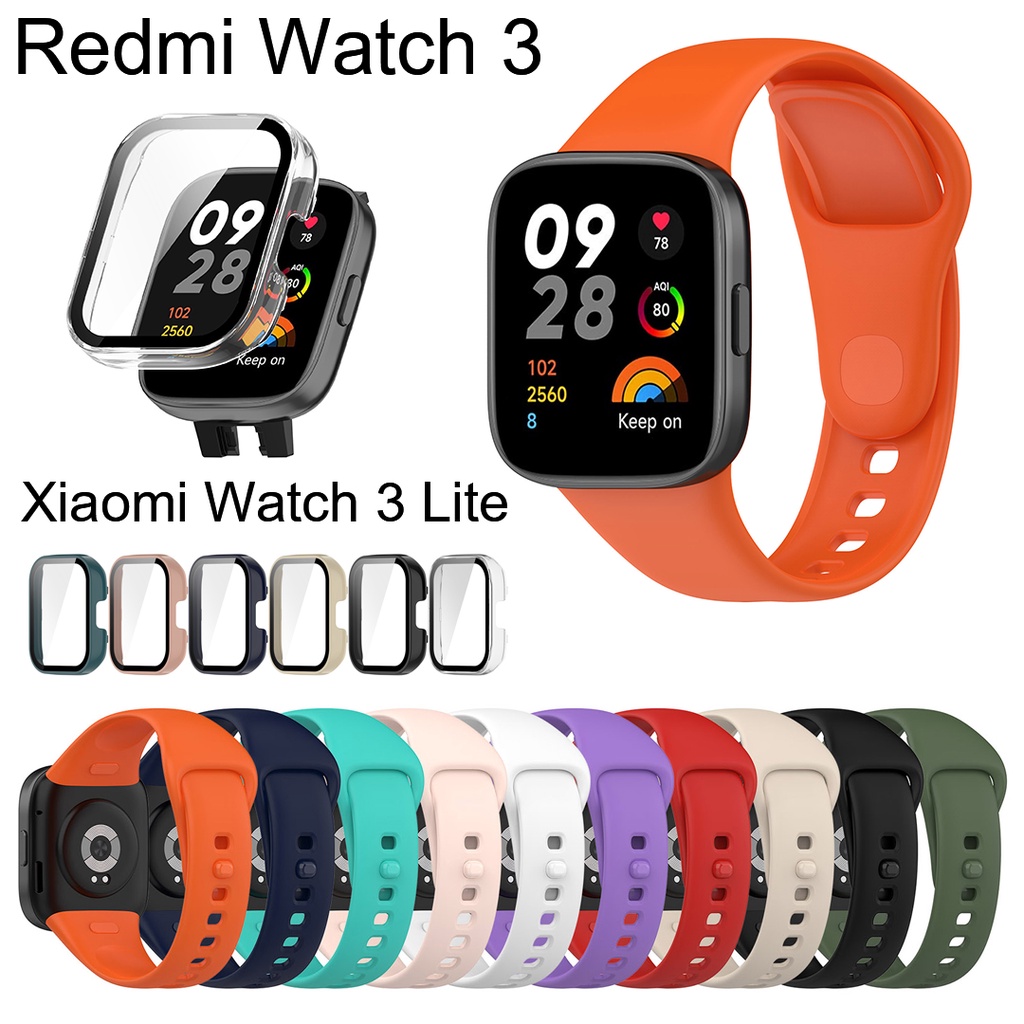 Funda de silicona suave para reloj inteligente, Protector de pantalla para Xiaomi  Redmi Watch 3, 3Lite