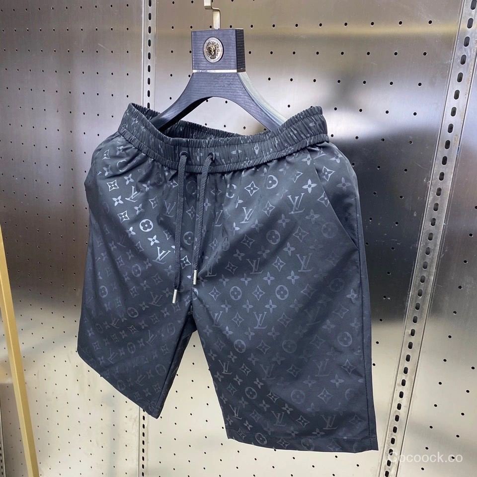 Pantalones Cortos Deportivos Estilo Louis Vuitton Casual Estampado