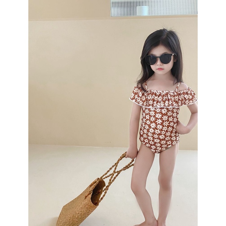 2019 Nuevo De Una Pieza Traje De Baño De Las Niñas 3 8Years DE LOS