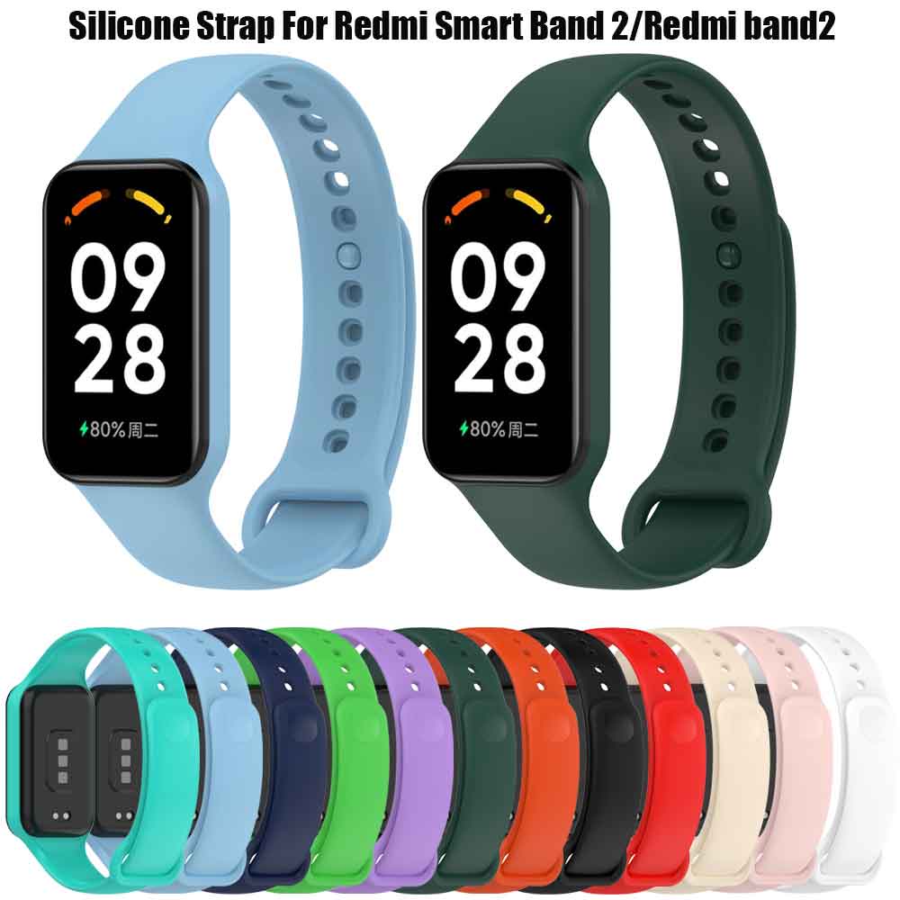Correa De Silicona Para redmi Smart Band 2 Smartwatch Pulsera De Repuesto  band2 Watch Strap