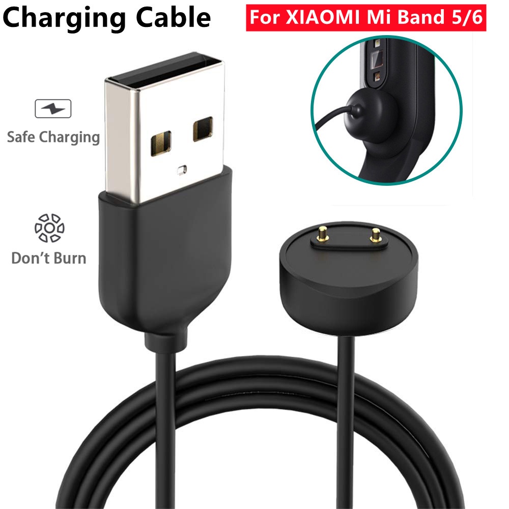 Carga Rápida] Cable De Mi Band Adecuado Para Xiaomi 6/5 USB Magnético Cargador  De Reloj