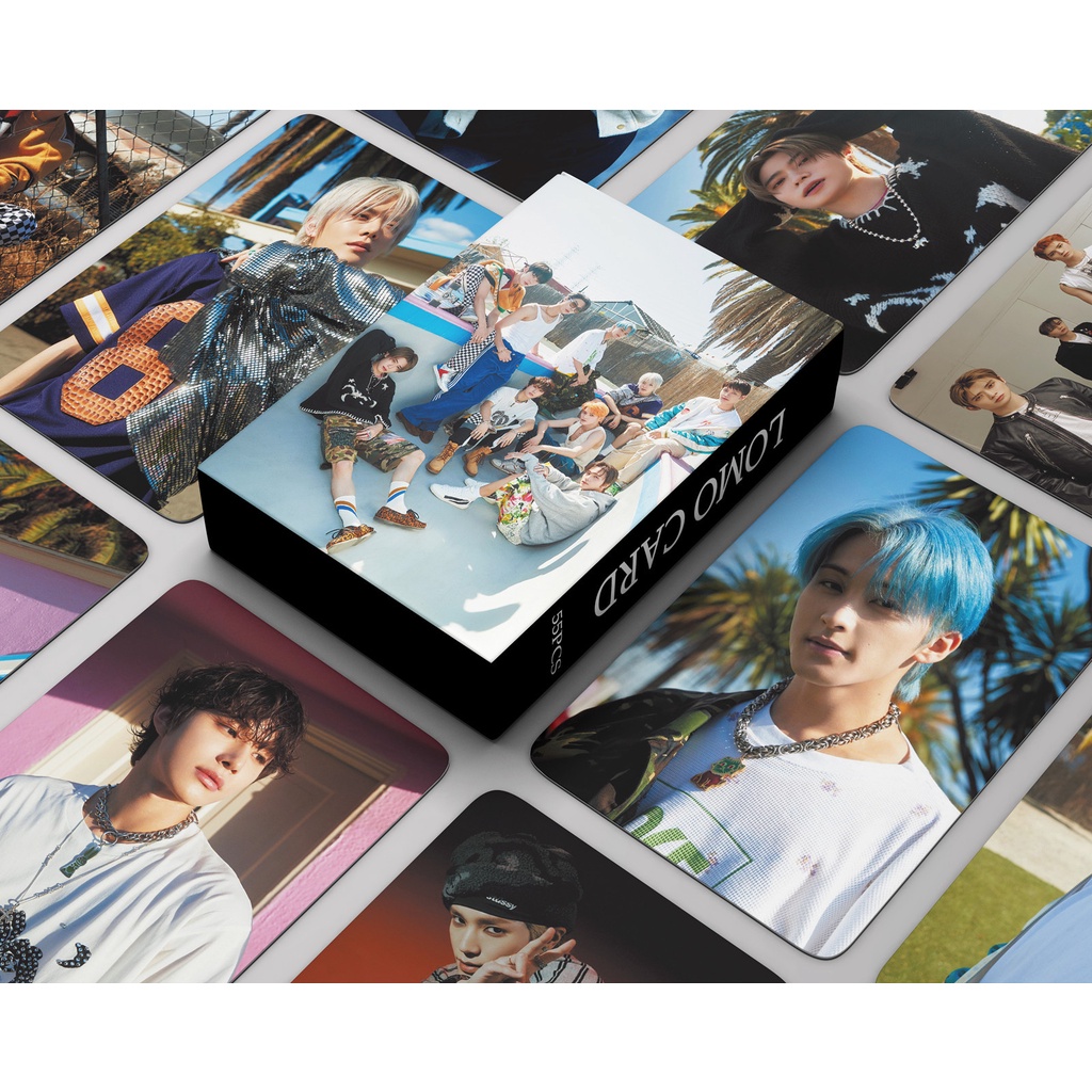 55 Unids/Caja Stray Kids Photocards D'festa D/ICON Álbum LOMO Tarjeta  Postal (STOCK Listo)