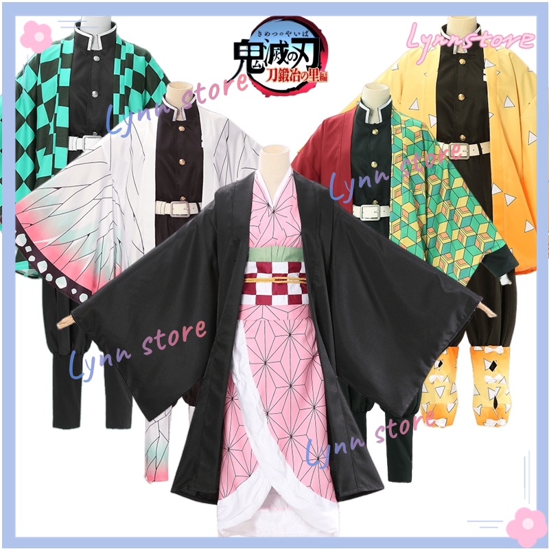 Silver Basic Unisex Cosplay Mitsuri Nezuko Zenitsu Maglietta e Pantaloncini Sportivo,22654-2,XS