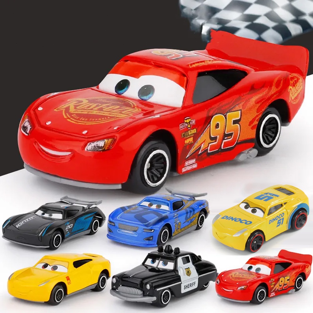 Disney-coches Pixar Cars 2 y 3 para niños, juguete de Metal fundido a  presión, Rayo McQueen, Cruz, Ramirez, Jackson, Storm, modelo de coche,  regalos de cumpleaños, 1:55