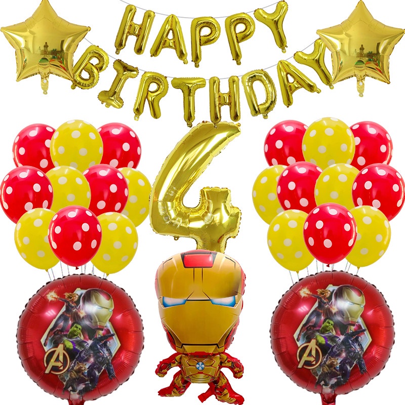 3d Spiderman Superhéroe Globos Spiderman Tema Fiesta De Cumpleaños