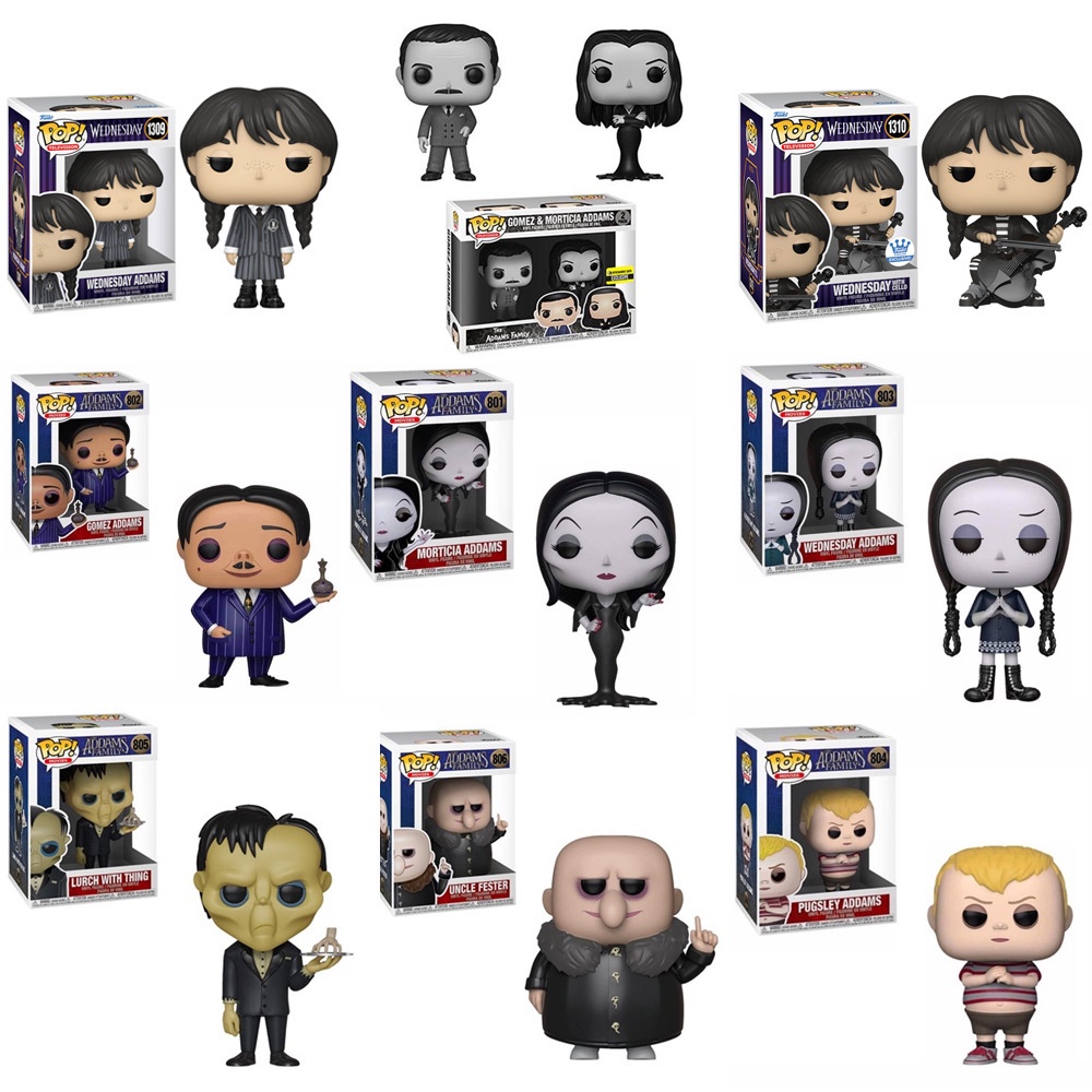 Funko Pop The Addams Familia Miércoles Gómez MORticia Figuras De Acción  Muñeca