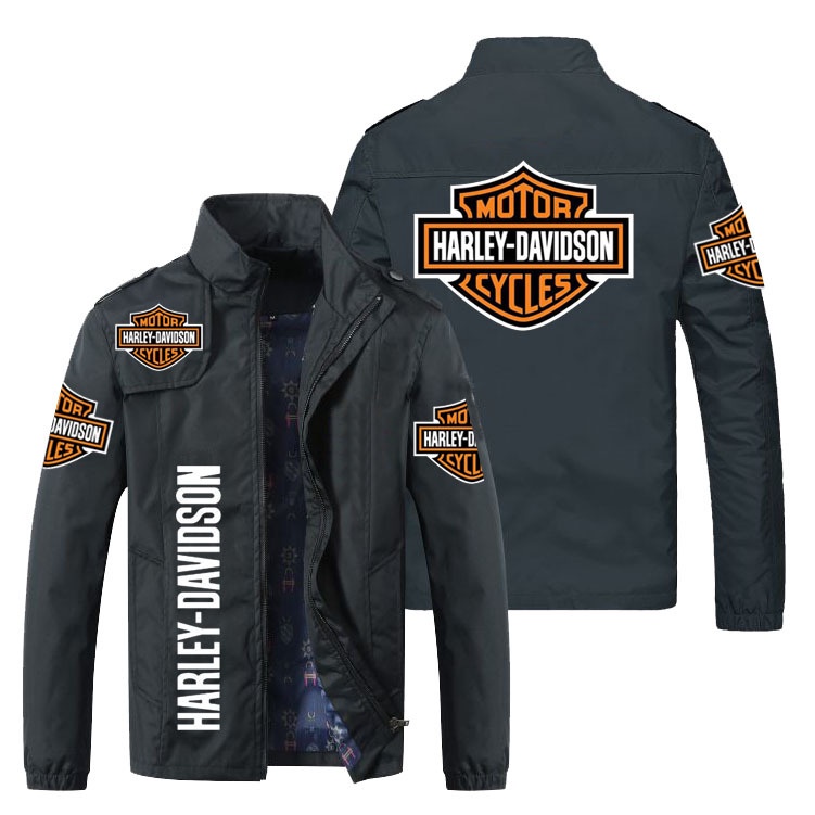 Harley Davidson Logo Jacket European American Primavera Otoño