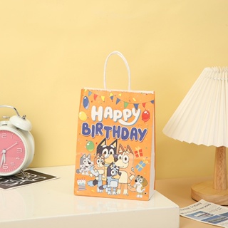Figura de Bingo Bluey de 4 a 12 piezas para niños, juguete de la familia,  Bandit Chilli, figura de acción de PVC de dibujos animados, modelo  coleccionable, regalo de cumpleaños y Navidad