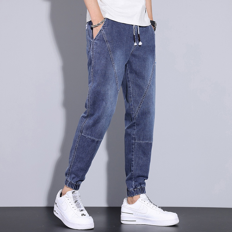 Pantalones de hombre con elastico en el tobillo hotsell
