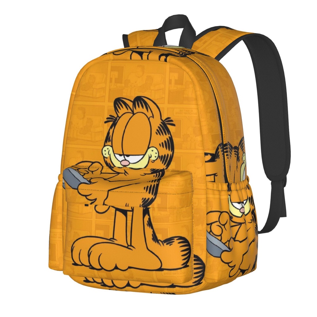 Linda Mochila Garfield Escolar Ligera Para Estudiantes Casual Para  Portátil De Viaje 17 Pulgadas