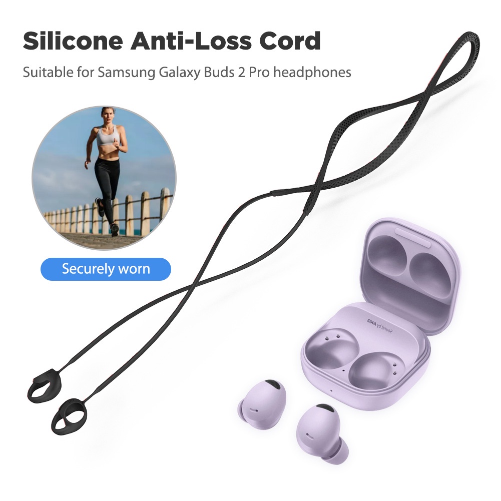 Cuerda de silicona antipérdida para auriculares inalámbricos
