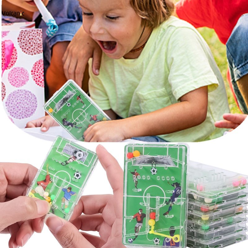 Silipull - 30 piezas de mini pinball máquina de fútbol, juego de pinball, rompecabezas laberinto para niños, aula, premios escolares, intercambio, recuerdos de fiesta, juguetes (fútbol